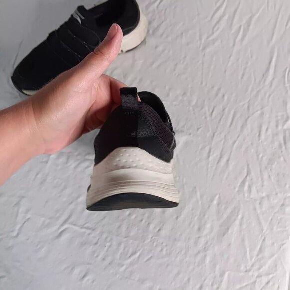 Women's SKECHERS Arch Fit Lucky Thoughts 149056 Trainers Walking Shoes 11 Black - Picture 6 of 16